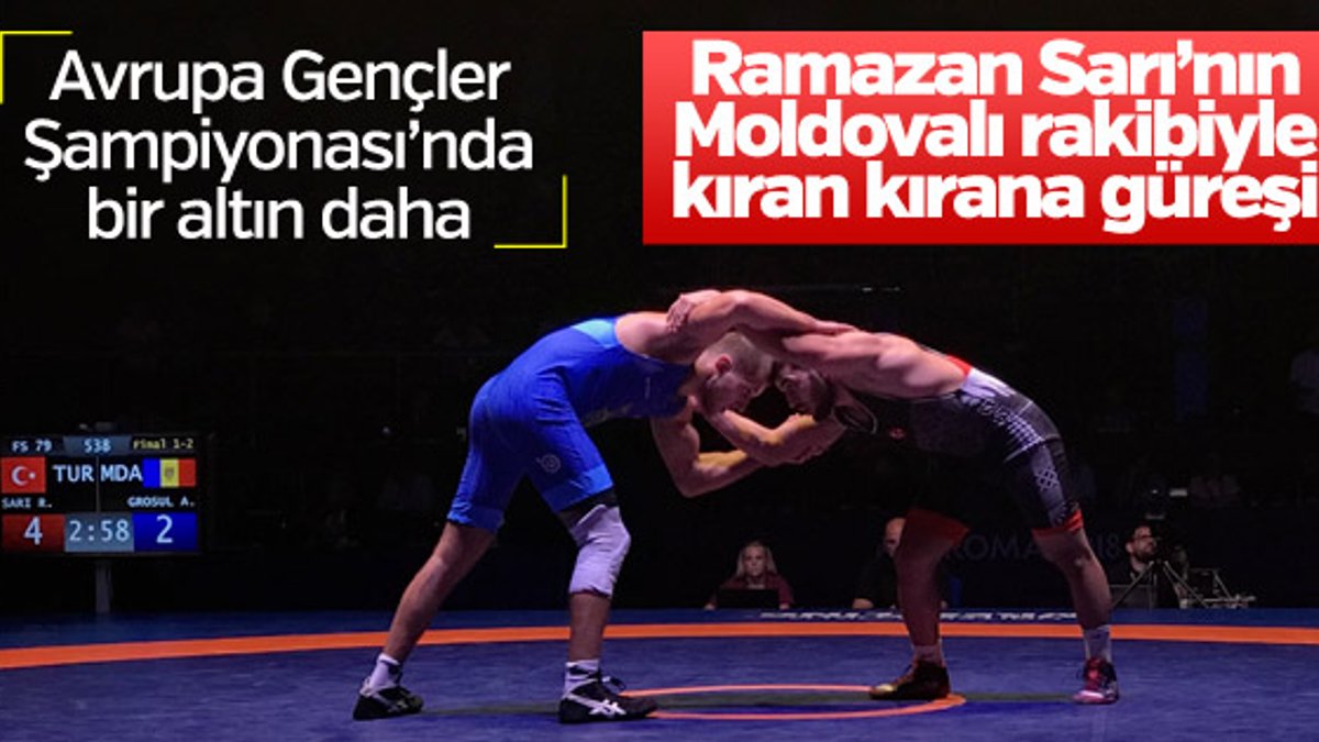Genç güreşçi Ramazan Sarı Avrupa Şampiyonu