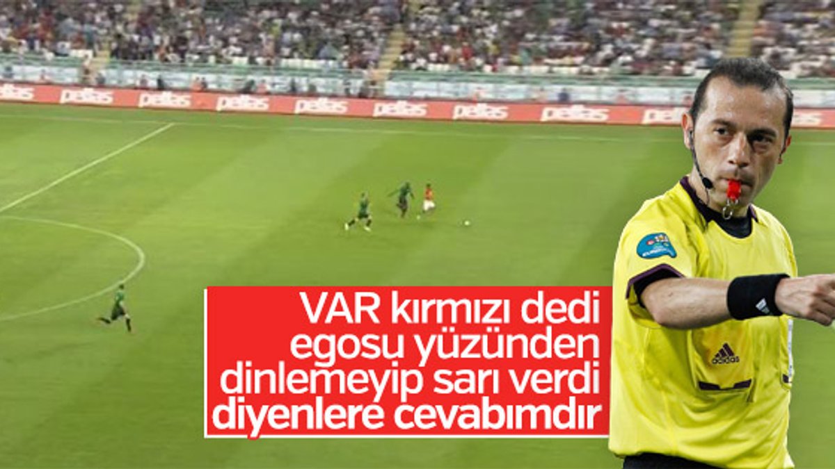 Cüneyt Çakır Süper Kupa maçındaki kararı hakkında konuştu
