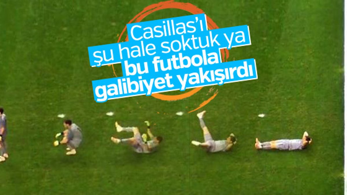 Casillas'ın kaçan gol sonrası üzüntüsü