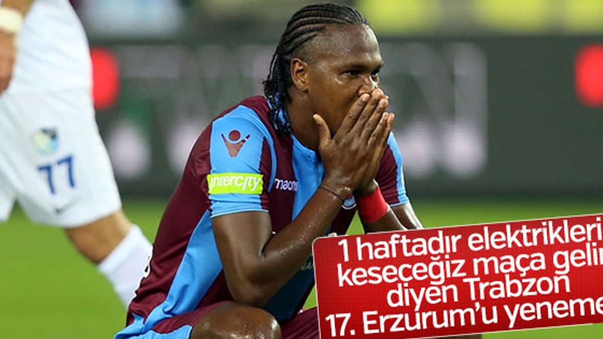 Trabzonspor zirve yarışında avantaj kaybetti