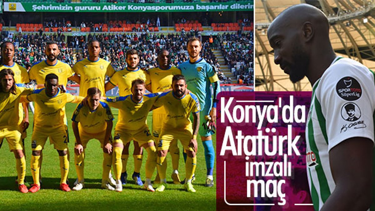 Konyaspor-Ankaragücü maçına Atatürk imzası