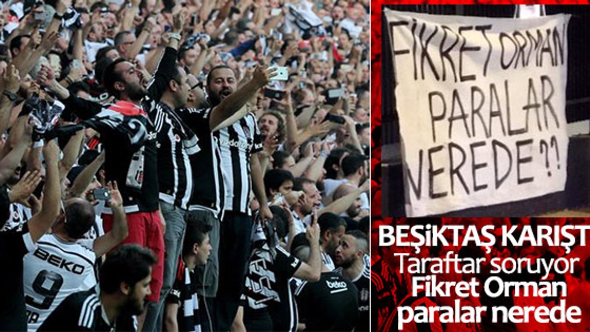 Beşiktaş taraftarından Fikret Orman'a tepki