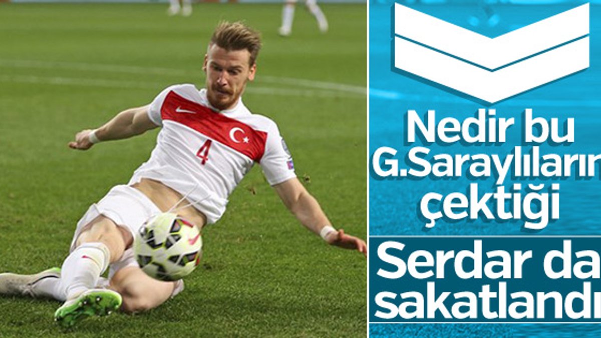 Serdar Aziz milli maç öncesi sakatlandı