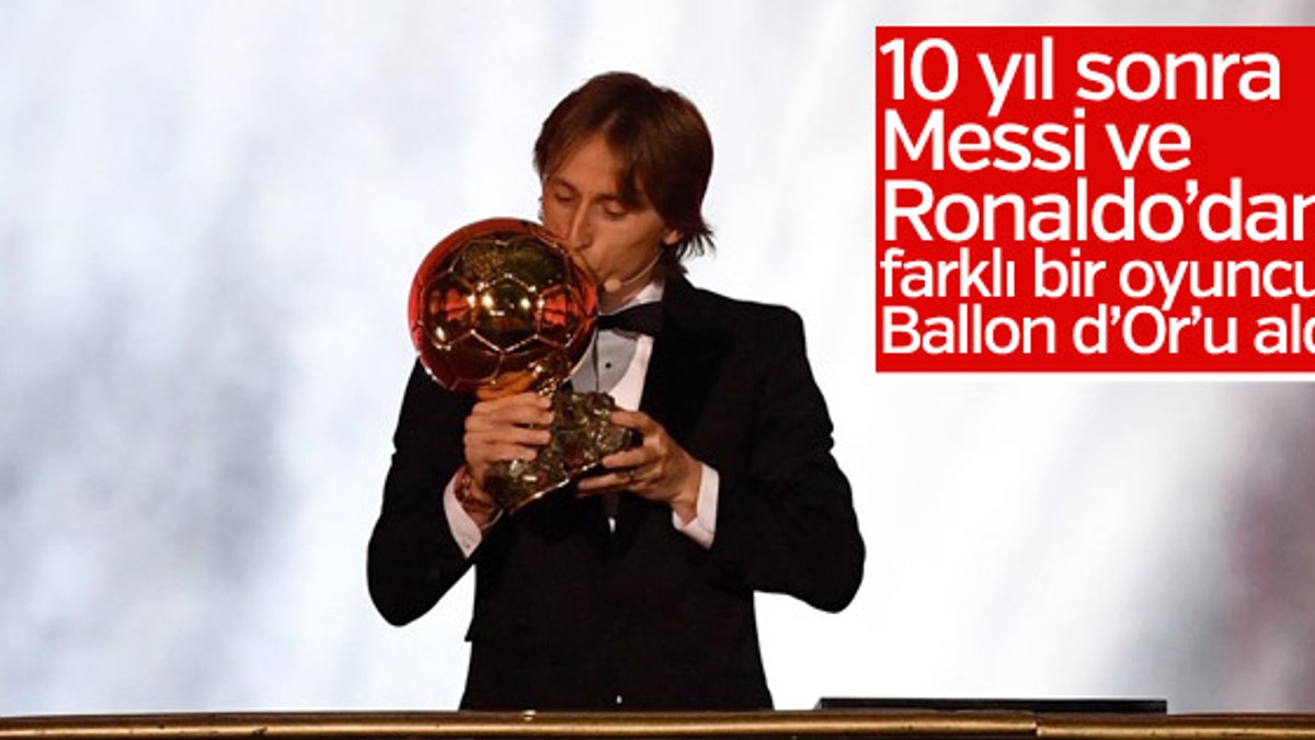 Altın Top ödülü Modric'e verildi