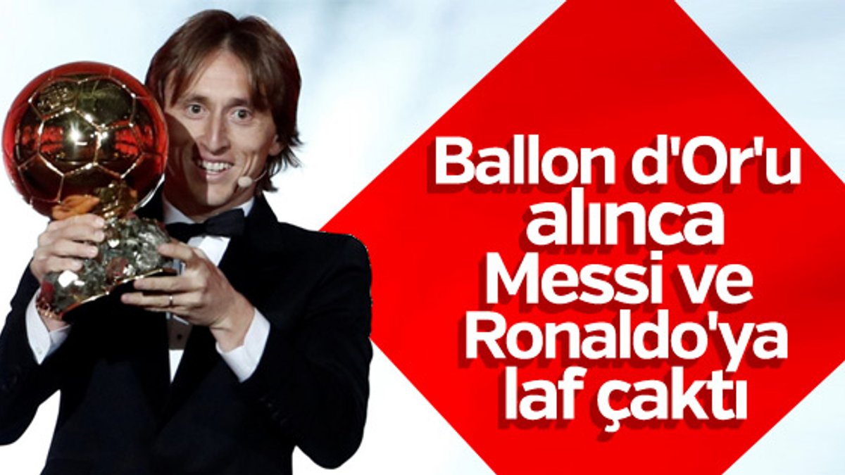 Luka Modric'ten Ballon d'Or göndermesi
