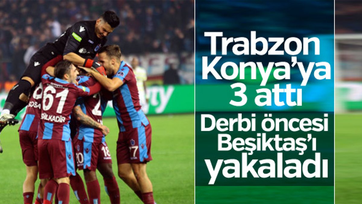Trabzonspor evinde Konyaspor'a 3 attı