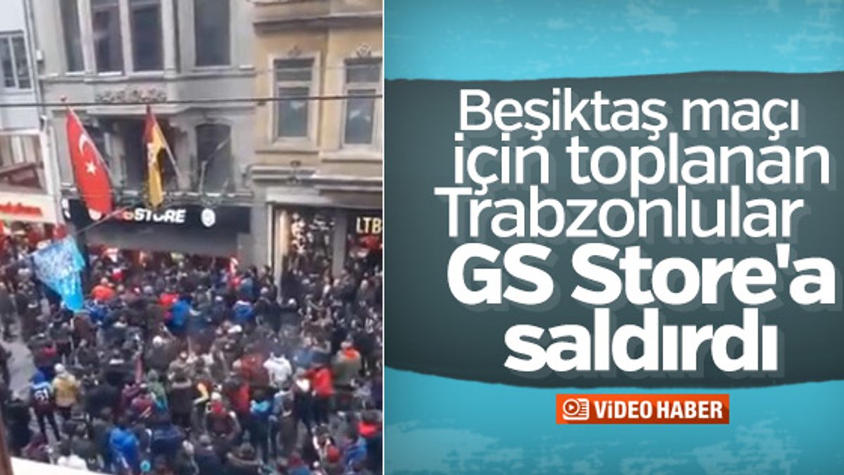 GS Store Trabzonluların saldırısına uğradı