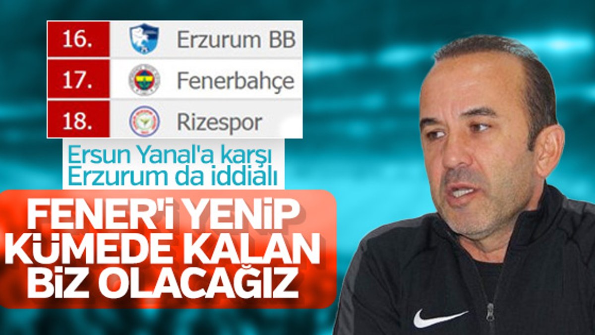 Mehmet Özdilek: Fenerbahçe'yi yeneceğiz