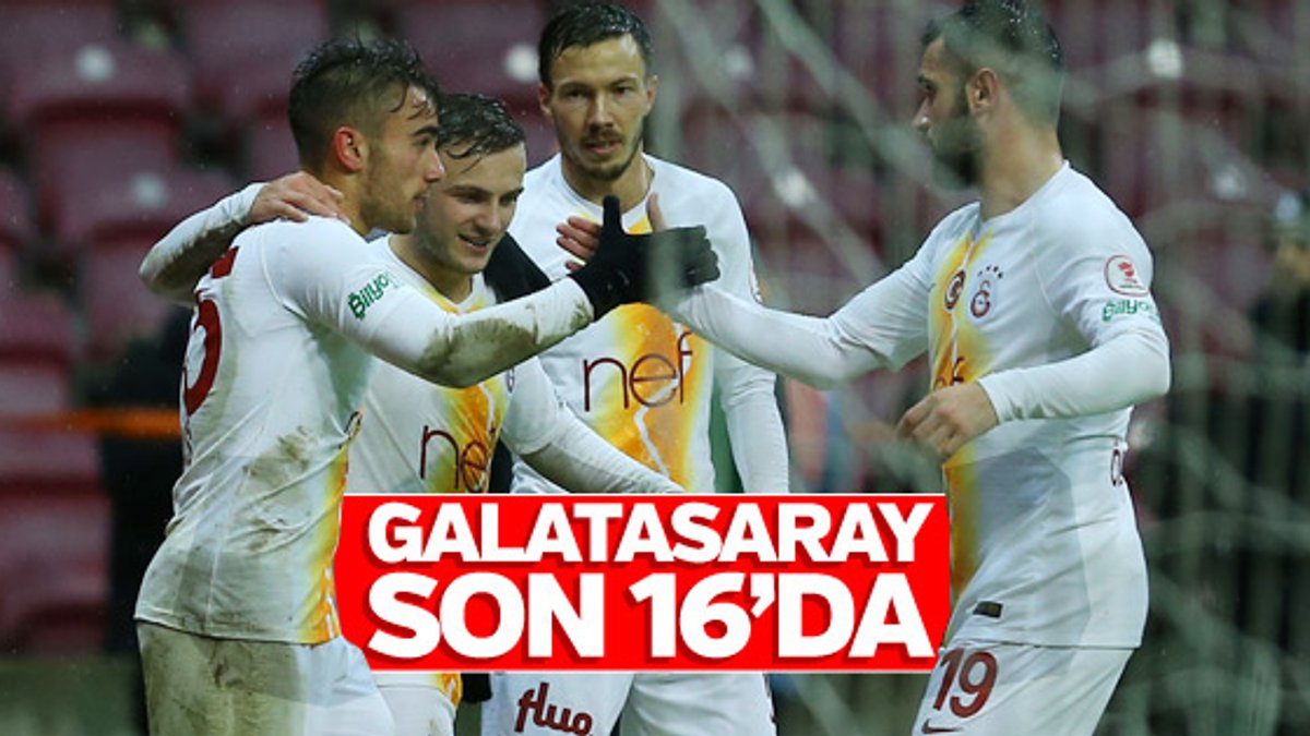 Galatasaray kupada son 16'ya kaldı