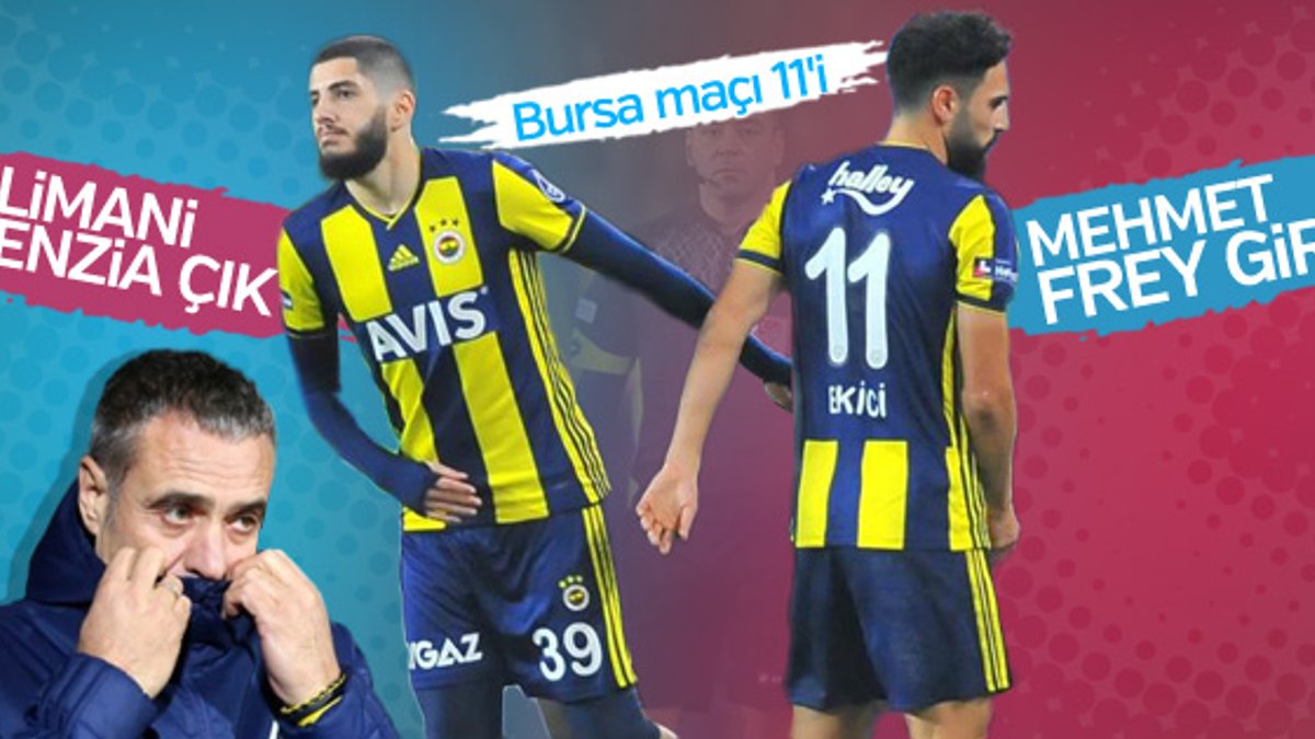 Ersun Yanal'ın Bursaspor maçı 11'i