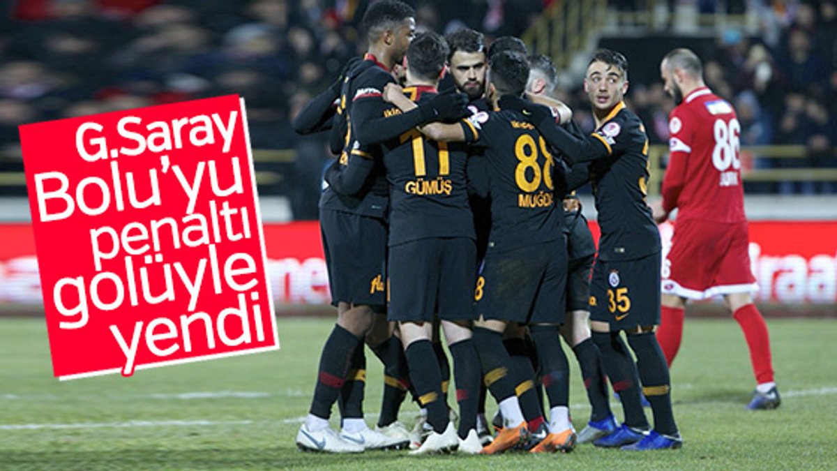 Galatasaray Bolu'dan avantajlı dönüyor