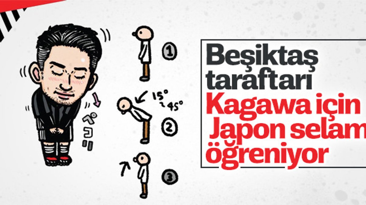 Beşiktaş taraftarı Kagawa'yı selamladı