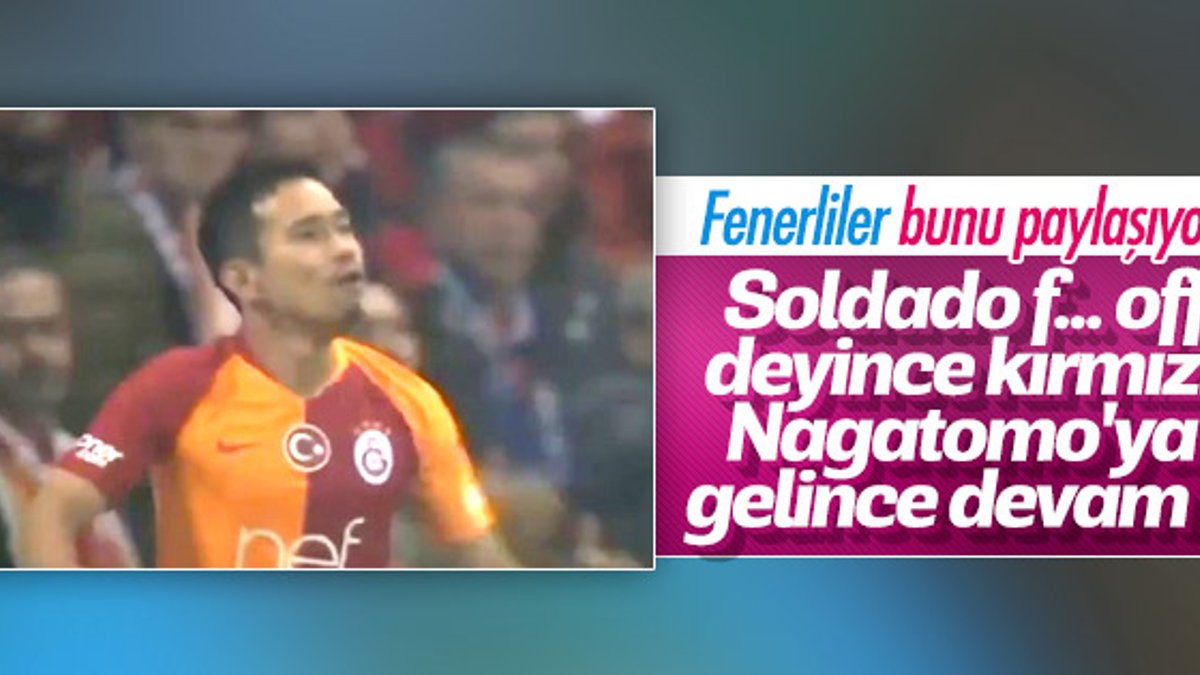 Nagatomo hakeme küfür ederken yakalandı