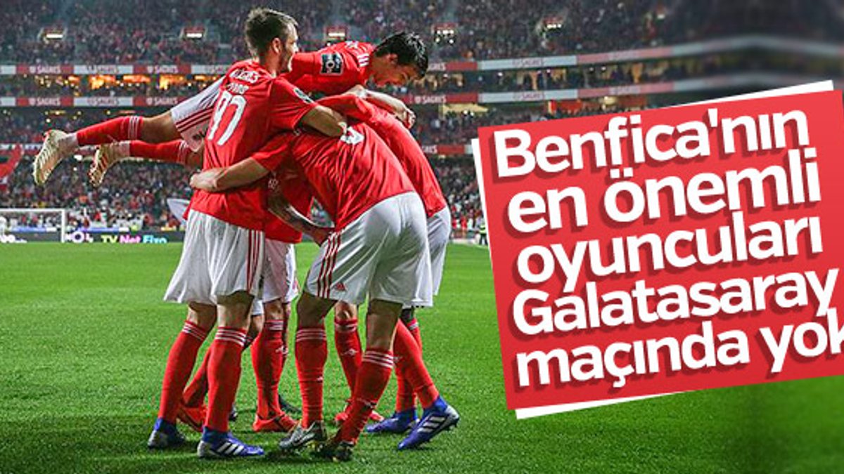 Benfica'nın G.Saray maçı kadrosu açıklandı