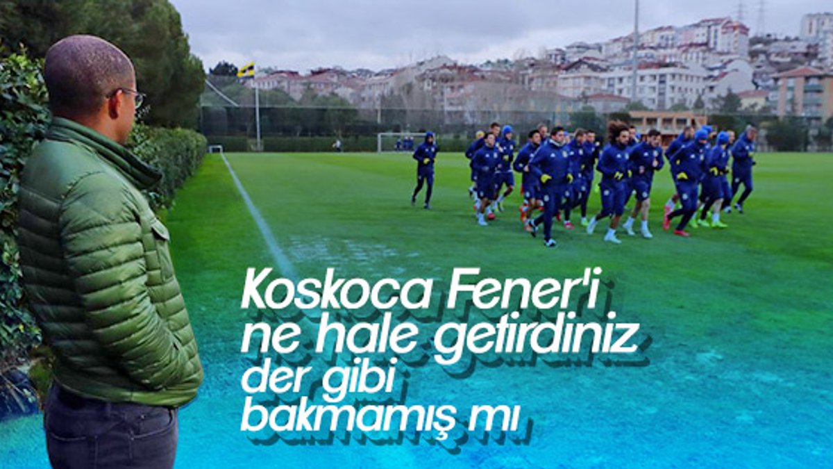 Alex Fenerbahçe antrenmanını izledi