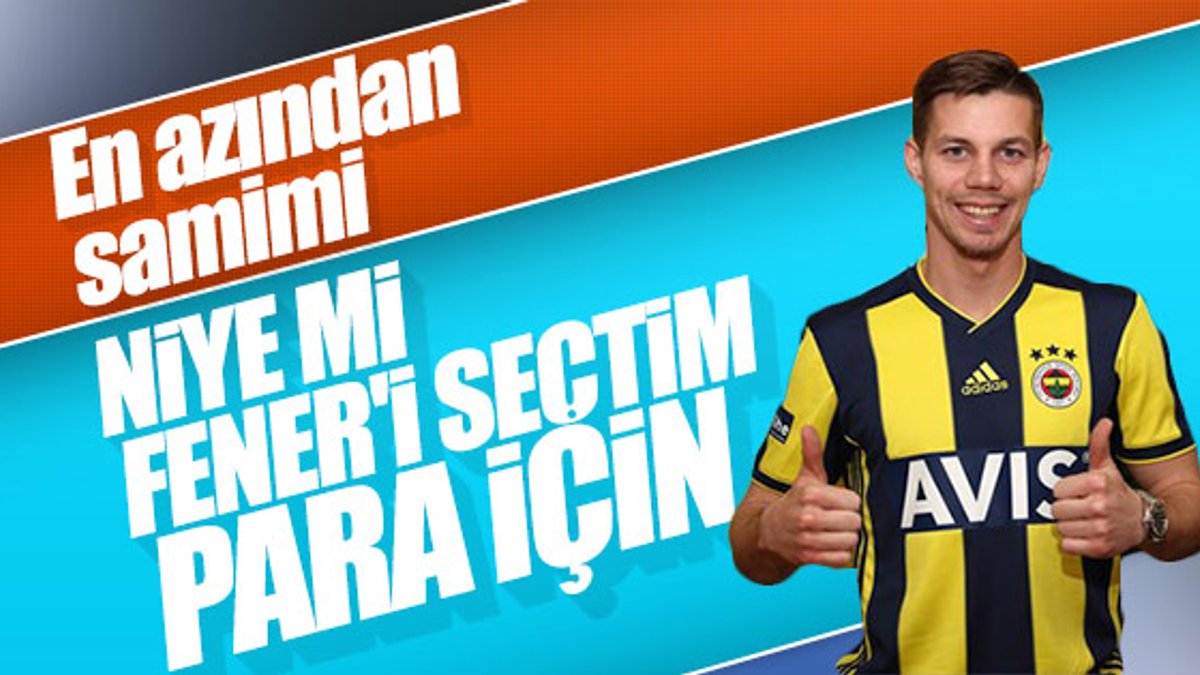 Miha Zajc: En çok parayı Fenerbahçe verdi