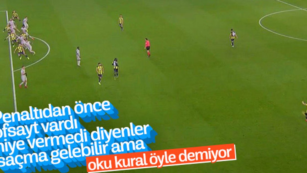 Fenerbahçe'nin lehine verilen tartışmalı penaltı kararı