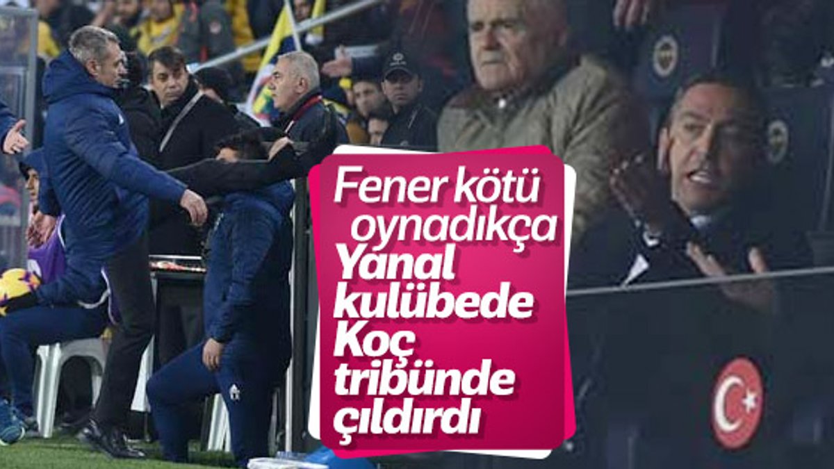 Fenerbahçe'nin futbolu Koç ve Yanal'ı kızdırdı