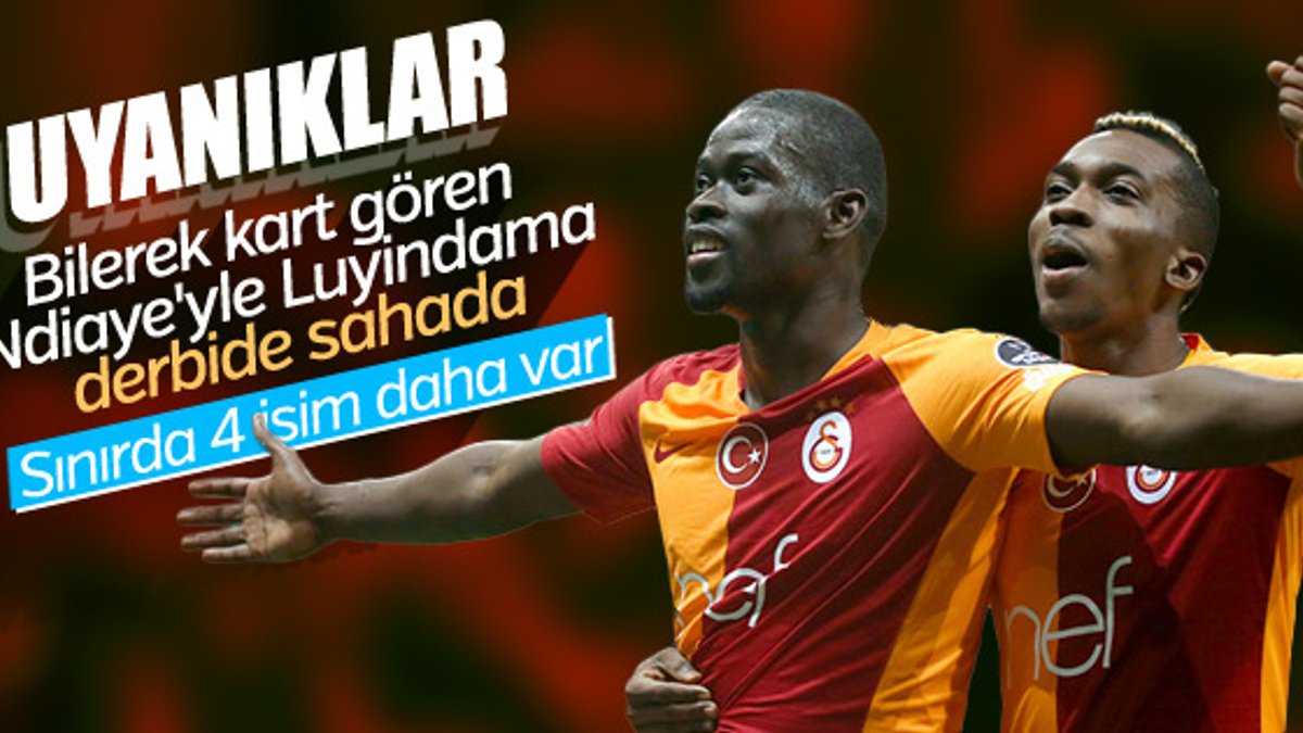 Galatasaray'da 2 isim cezalı 4 futbolcu sınırda