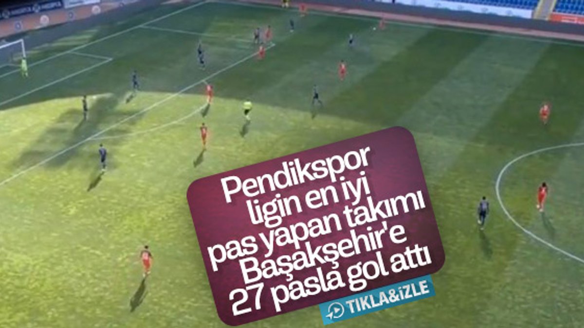 Pendikspor'un Başakşehir'e 27 pasla attığı gol - İZLE