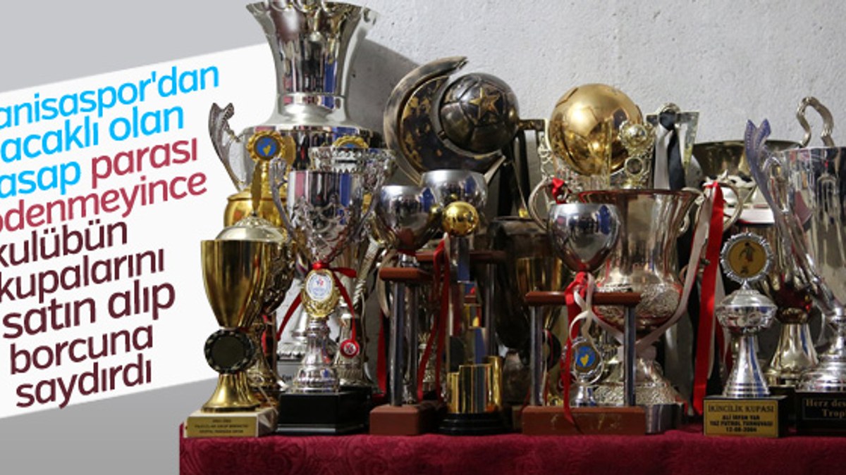 Manisaspor'un kupaları 59 bin liraya satıldı