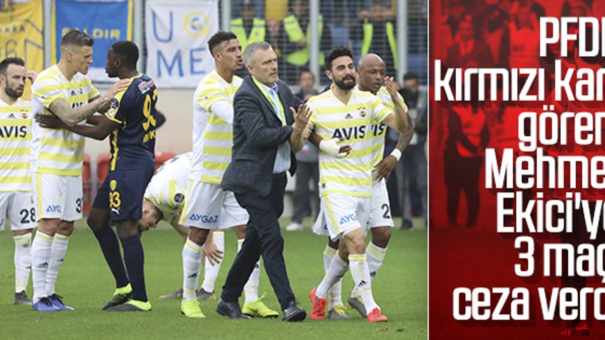Mehmet Ekici'ye 3 maç ceza