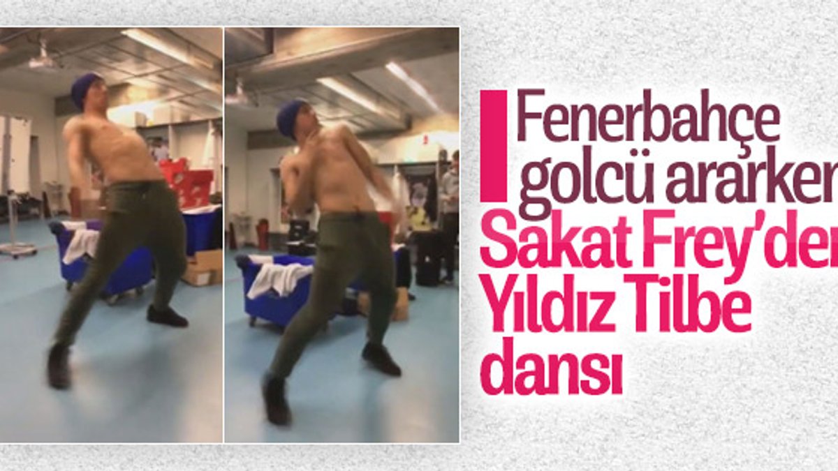 Fenerbahçeli Frey'in ilginç dansı