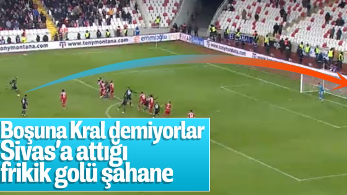 Burak Yılmaz'ın Sivasspor'a attığı frikik golü
