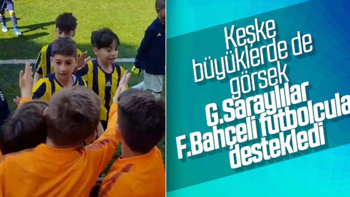 G.Saraylı çocuk futbolculardan F.Bahçe'ye destek