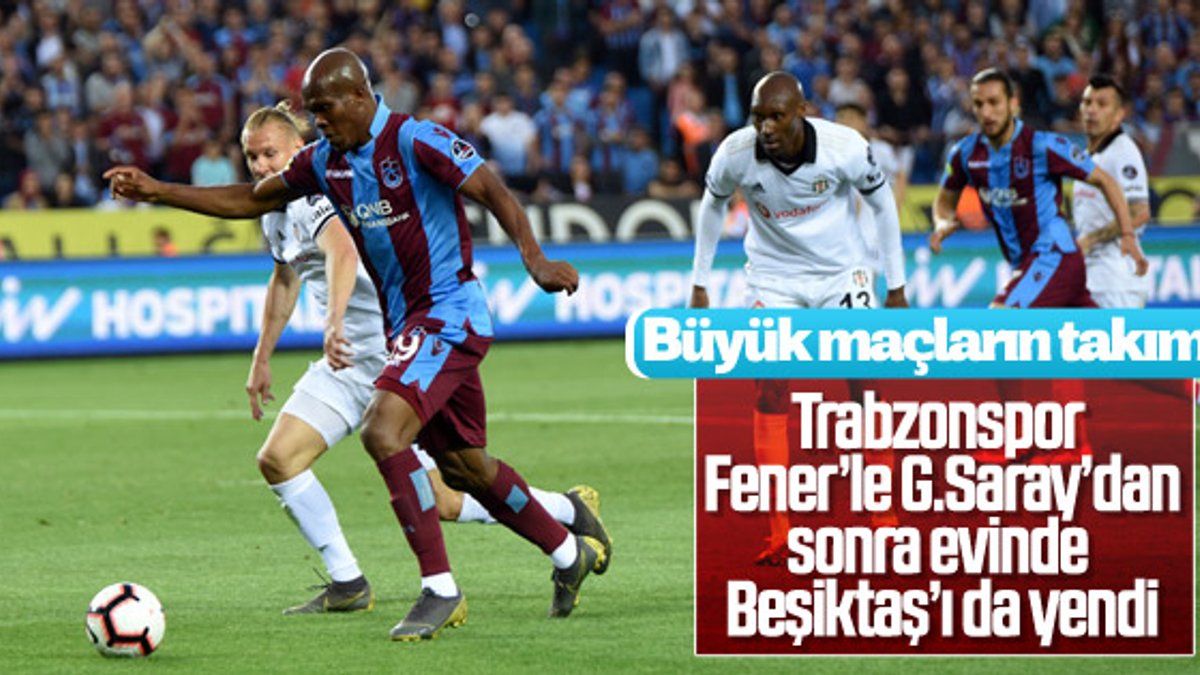 Trabzonspor evinde Beşiktaş'ı yendi