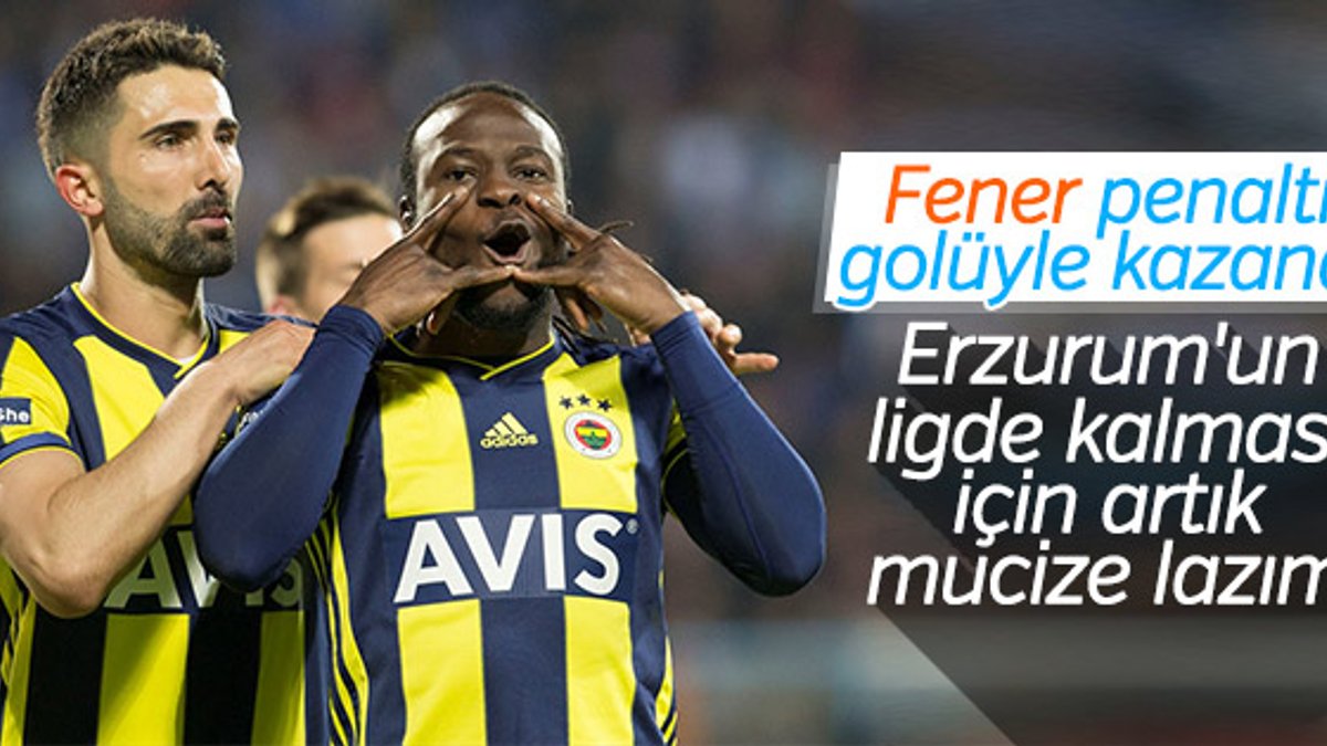 Fenerbahçe, Erzurumspor'u ateşe attı