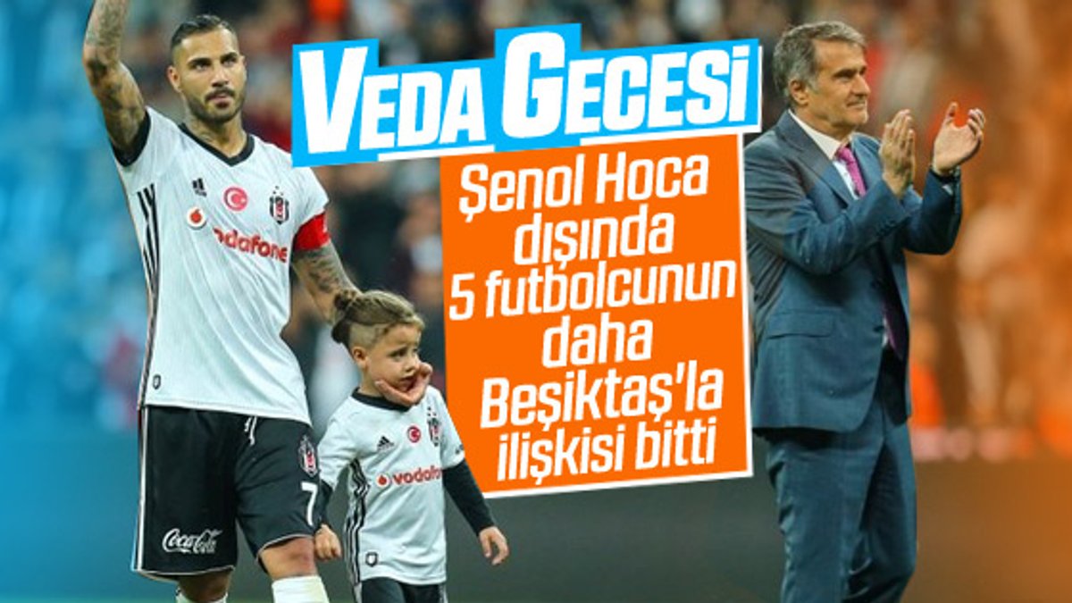 Beşiktaş'ta 5 futbolcuyla yollar ayrıldı