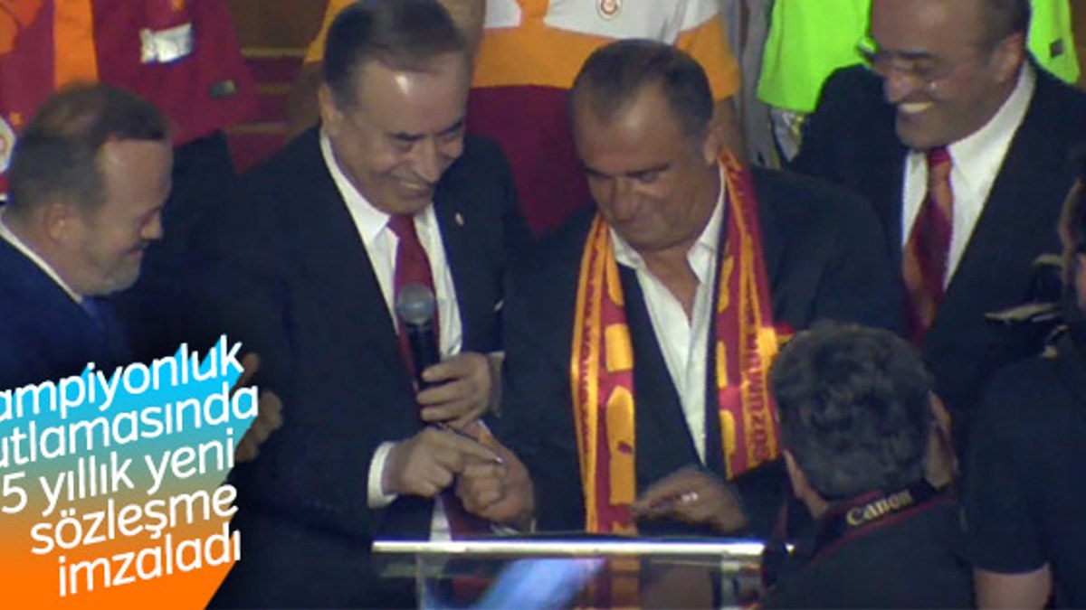Fatih Terim 5 yıl daha Galatasaray'da
