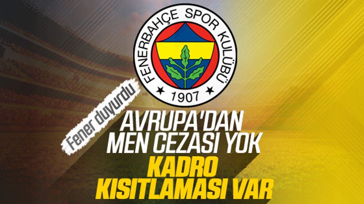 Fenerbahçe: Men cezası yok