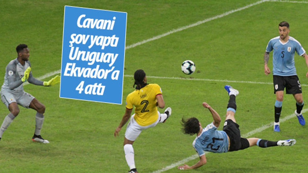 Uruguay Copa America'da Ekvador'a 4 attı