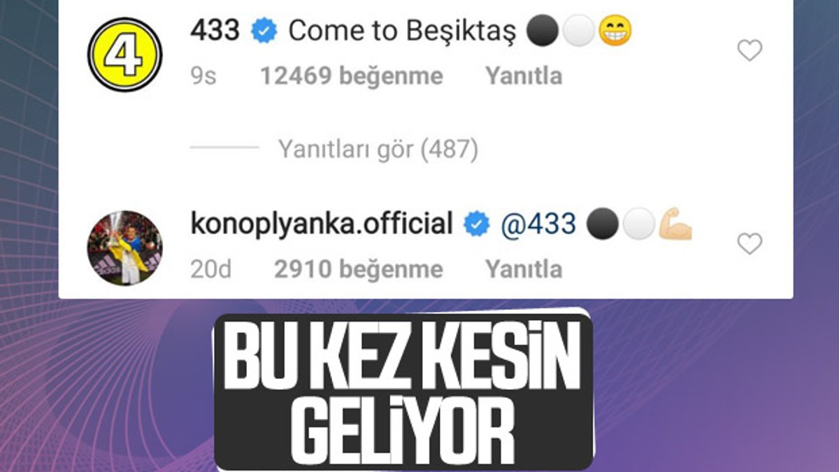Konoplyanka'dan Beşiktaş mesajı