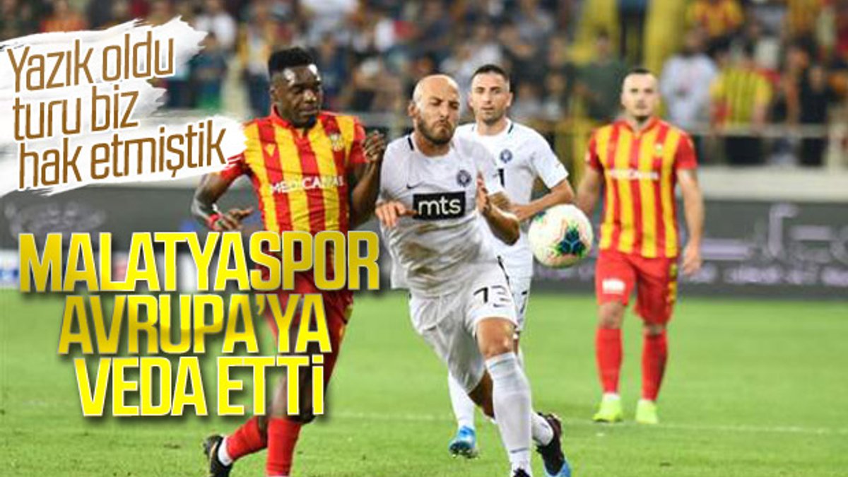 Malatyaspor'un Avrupa macerası kısa sürdü