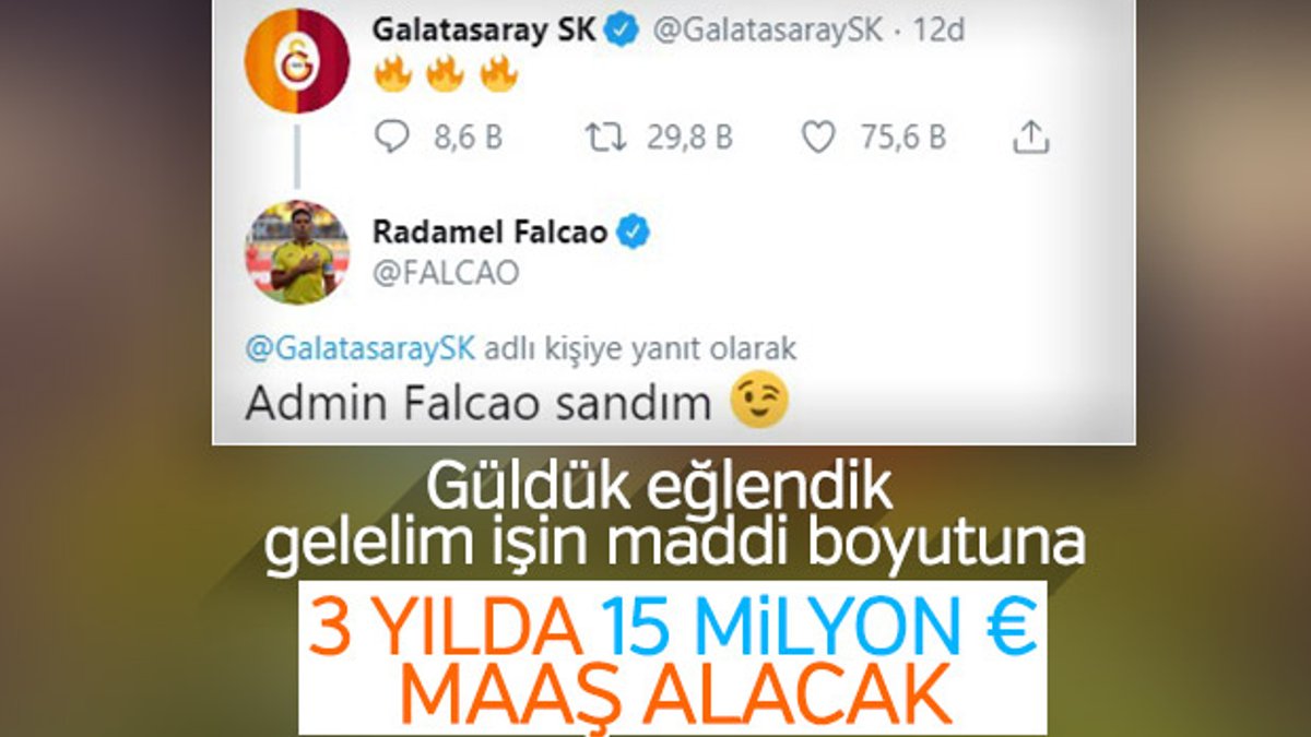 Galatasaray, Falcao transferinin detaylarını açıkladı