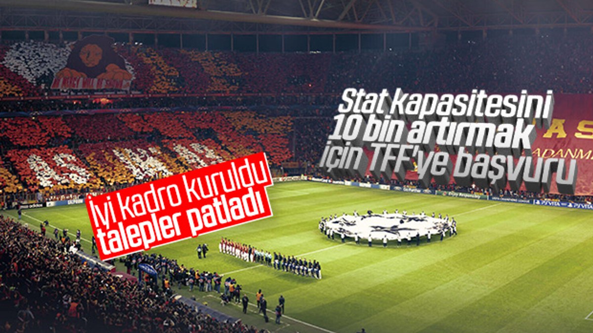 Galatasaray, tribün kapasitesini artırmayı planlıyor