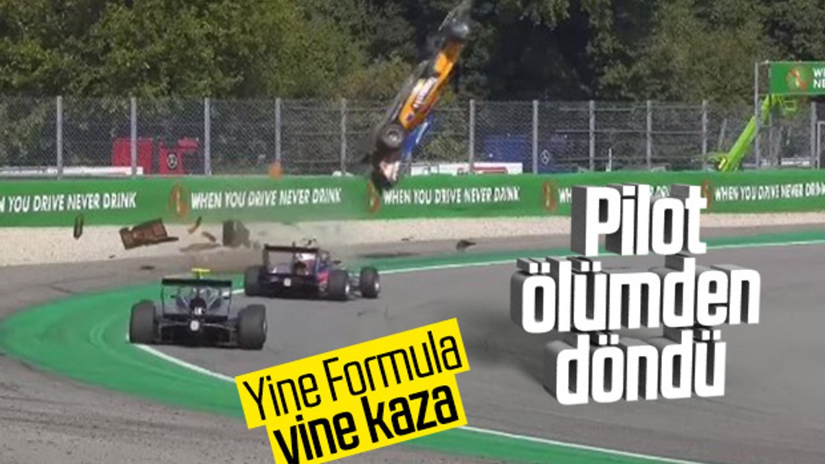 Formula 3'te Alexander Peroni'nin geçirdiği büyük kaza