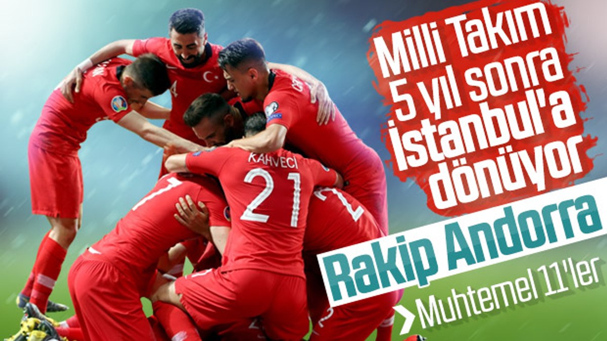 Türkiye-Andorra maçının muhtemel 11'leri
