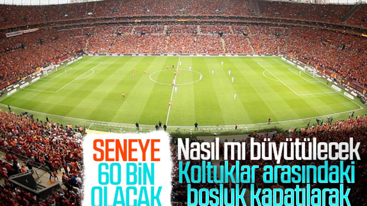 Galatasaray stadın kapasitesini 60 bine çıkarıyor