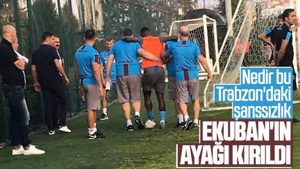 Trabzonspor'da Ekuban sakatlandı