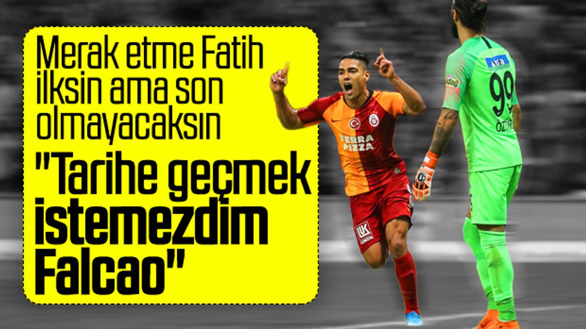 Falcao ilk golünü Fatih Öztürk'e attı