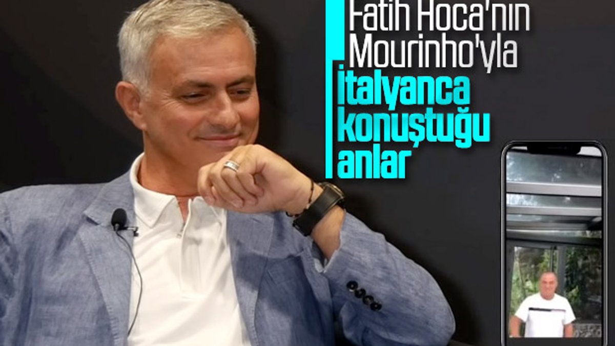 Fatih Terim'den Mourinho'ya İtalyanca mesaj