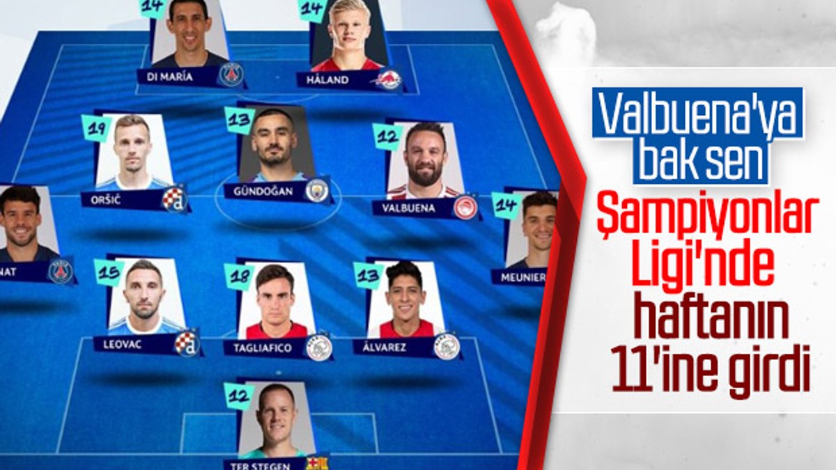 Valbuena, Şampiyonlar Ligi'nde haftanın 11'ine seçildi