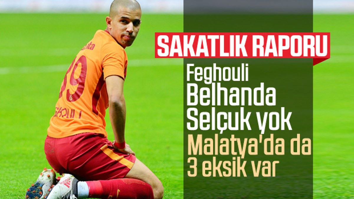 Galatasaray 3 eksikle Malatya'ya gitti