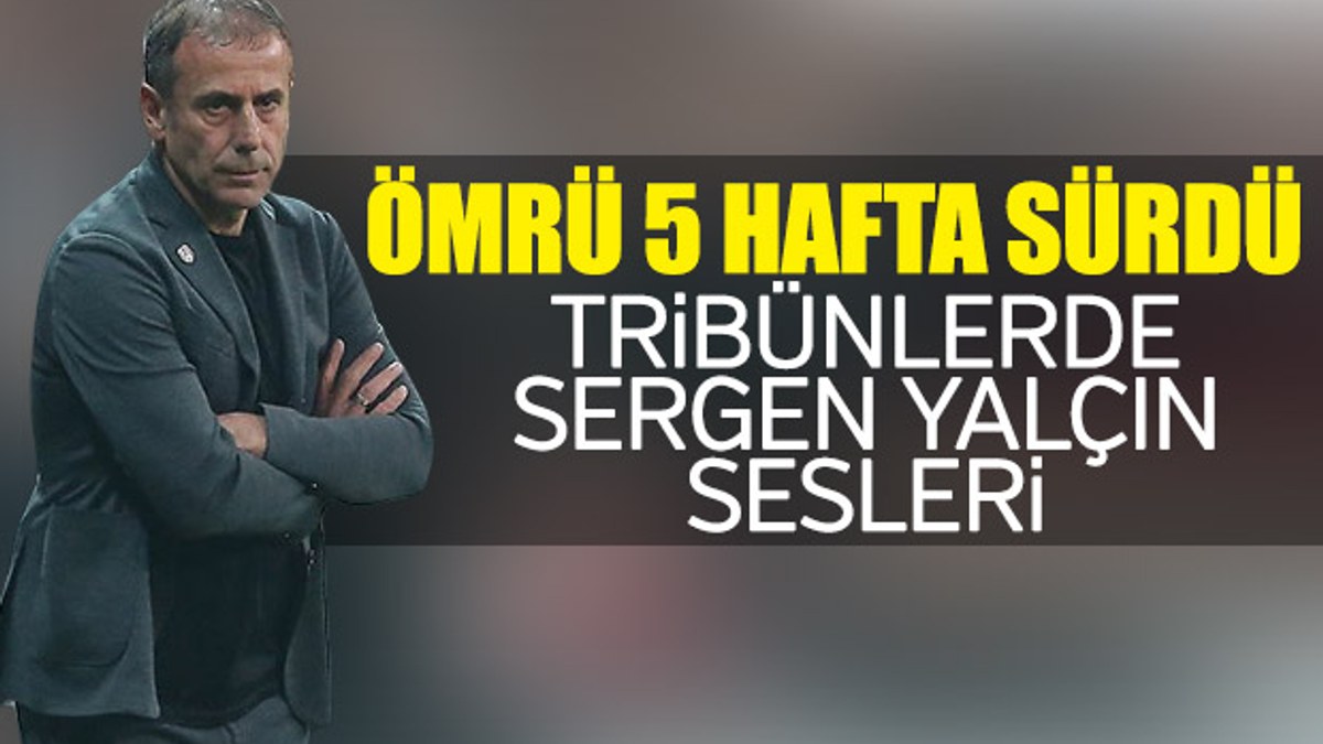 Beşiktaş tribünlerinden 'Sergen Yalçın' tezahüratı