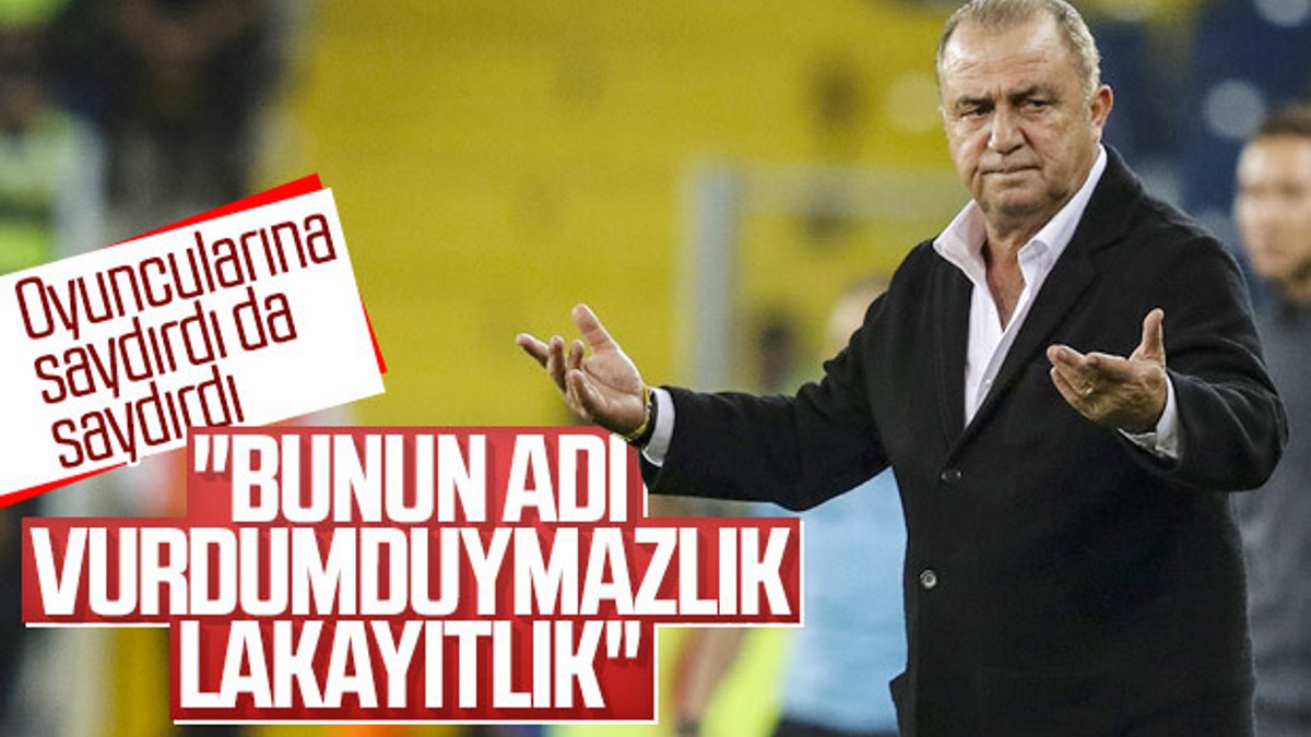 Fatih Terim: Galatasaray savaşarak kaybetmeliydi