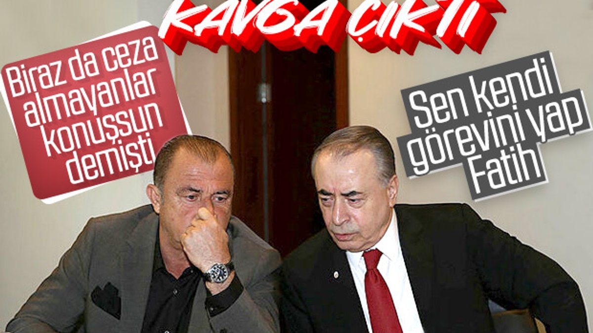 Mustafa Cengiz ile Fatih Terim arasında gerginlik çıktı